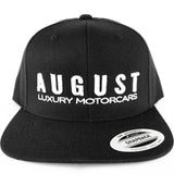 Black/White August Snapback Hat